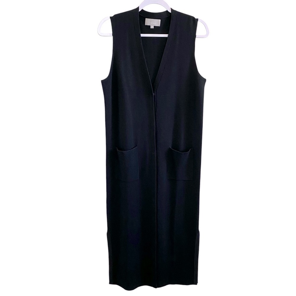 InWear - Black Wool Blend Sleeveless Noah Cardigan - M - China - Picture 2 of 12